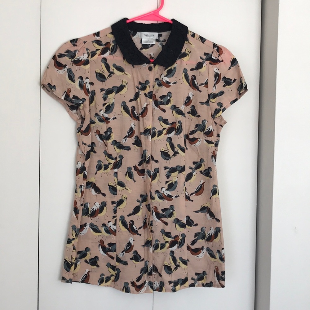 VanHeusen Blouse with Peter Pan Collar